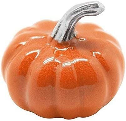 Mariposa Orange Pumpkin Napkin Weight, One Size, Silver