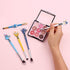 Interstellar Baby Makeup Brushes Set - 5Pcs Creative Stitch Theme Cosmetic Brushes Set, Premium Synthetic Foundation Eyeshades Brush Set Best Gift for Young Girl Women