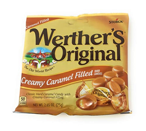 Werthers Bundle (4 Items) Variety Pack (Original Hard Candies/Chewy Caramels/Creamy Caramel Filled/Caramel Apple Filled)