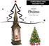 DUWIN 2 psc Christmas Water Lantern Glitter? LED Christmas Lantern Snow Globe Indoor and Hutdoor Christmas Holiday Home Decoration Suitable for Bar, Living Room, Holiday Party(Without Battery)(A)