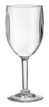 G.E.T. Heavy-Duty Reusable Shatterproof Plastic Wine Glasses, 8 Ounce, Clear (Set of 4)