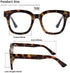 Madison Avenue Women Blue Light Glasses,Oversize Blue Light Glasses for Women, Anti Eyestrain & UV Protection Computer Eyeglasses (Tortoiseshell)