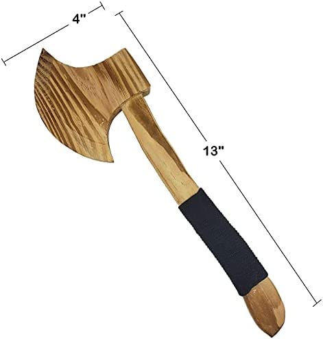 Adventure Awaits - 2-Pack - Wooden Toy Axe Hatchet - Handmade - Lightweight Wood Toy Hatchet Set for Outdoor Play