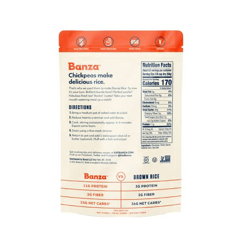 Banza Chickpea Rice, 8 OZ