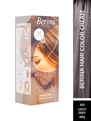 Hair Colour Permanent Hair Cream Dye Light Grey by Berina