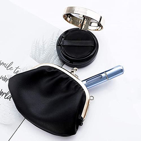 4PCS Refillable Perfume Atomizer Bottle, Portable Travel Perfume Mini Spray Bottles, Cologne Dispenser Perfume Bottles, Portable Empty Perfume Spray Bottle for Travel, Perfume Container with Bag