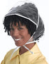 SelfTek 2 Pcs Rain Bonnet with Visor Clear Plastic Rain Hats, Waterproof Rain Scarf Protect Hairstyle for Women Lady (White)