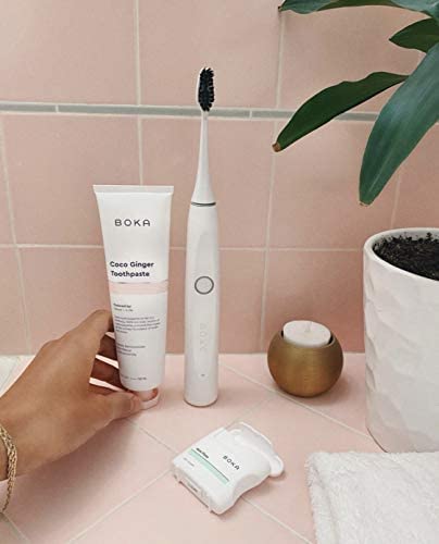 Boka Coco Ginger Natural Toothpaste, Nano-Hydroxyapatite for Remineralizing, Sensitivity and Whitening, Fluoride-Free, Dentist Recommended for Kids and Adults, Made in USA, 4oz (Pack of 1)