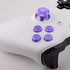Metal Thumbsticks Joysticks for Xbox One Controller, Aluminum Alloy ABXY Bullet Buttons Analog Grip Replacement Parts for Xbox One S/X/Series X Controllers with Installation Tools(Purple)
