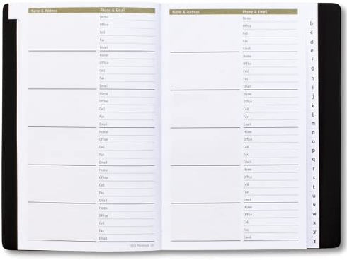 PlanAhead Telephone and Address Book; Large Print; Smooth Cover; Assorted Colors