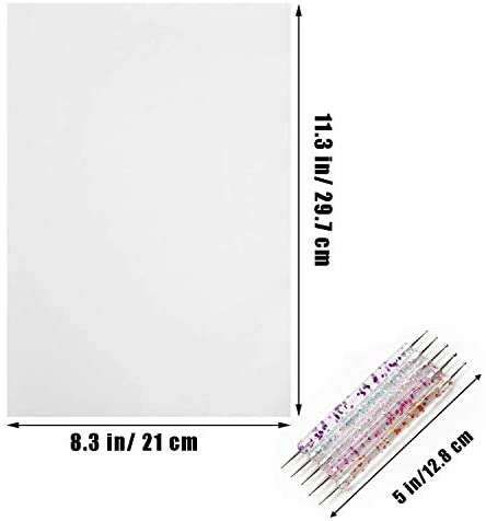 100 Sheets White Carbon Transfer Paper 11.7”x8.3” with Tracing Stylus for Wood Burning Transfer, Wood Carving,Trace Pattern