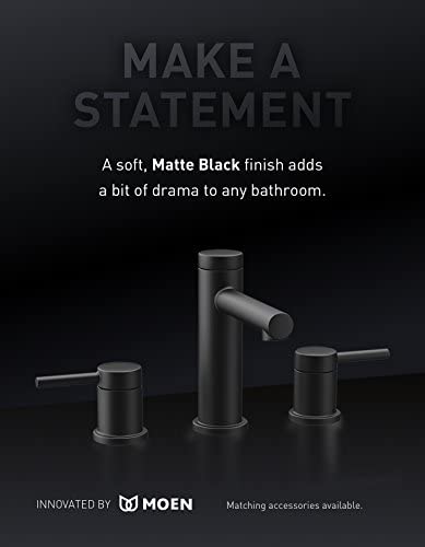 Moen YB0486BL Align 9 in. Modern Hand Towel Bar, Matte Black