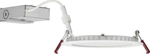 Lithonia Lighting WF6 LED 27K30K35K 90CRI MW M6 Recessed Wafer Downlight with Ultra Thin Round Trim, Color Temperature Selectable, 6-Inch Matte White