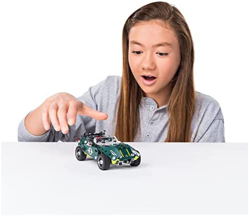 Erector by Meccano, 5 in 1 Roadster Pull Back Car Building Kit, for Ages 8 and up, STEM Construction Education Toy