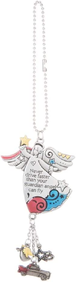 Ganz Car Charm Never Drive Faster than Your Guardian Angel Can Fly