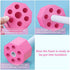 Cup Turner Foam Set, 10 Pieces Tumbler Foams for 1/2 Inch PVC Pipe, Tumbler Spinner Foams Fit 30 oz 20 oz 10 oz Tumbler Bottles Cups 25 oz, 17 oz, 12 oz Cola Shaped Water Bottles (Pink)