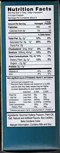 Riehle's Select Popping Corn "Hulless" Butter Microwave Popcorn - 1 Box (3 Packs)