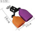 Mowind Bicolor Cowbell for Drum Set High and Low Tones Double Mounted Bell Kit Percussion Instruments Medium Size