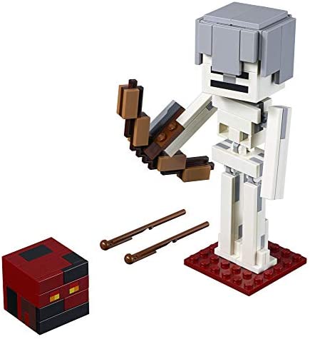 LEGO Minecraft BigFig Skeleton with Magma Cube Building Kit (142 Pieces) (Discontinued by Manufacturer)