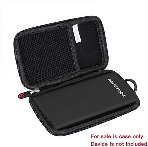 Hermitshell Hard Travel Case fits EnergyCell/POWERADD Pilot 4GS 12000mAh 8-Pin Input Portable Charger (Black)