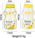 SLSNATFOUND Plastic Water Bottle Tour Drinking Bottle Yakult Shape Cute Kawaii Milk Carton Shaker Bottle for Kids/Girl/Adult Glass(480ml) (Peach)