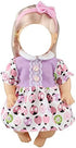 JING SHOW BUSSINESS 6 Sets Baby Doll Clothes for 10-12 Inch Girl Doll, Doll Clothes Dress Outfits Headbands Accessories fits 10 11 12inch Baby Doll