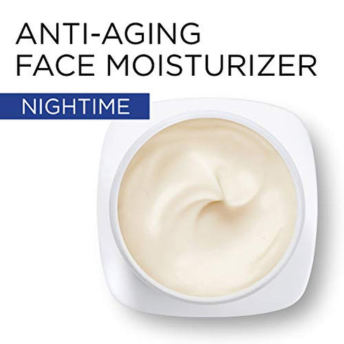 L'Oreal Paris Skincare Revitalift Anti-Aging Night Cream, Face Moisturizer with Pro-Retinol and Centella Asiatica, Paraben Free, Non-Comedogenic, Suitable for Sensitive Skin, 1.7 oz.