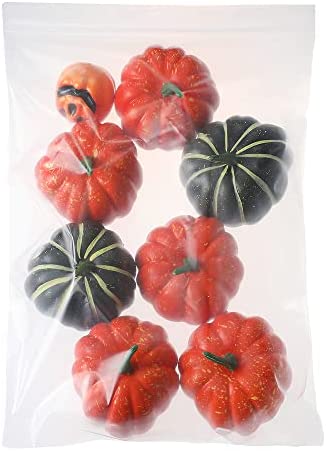 Somoga 50 PCS 11" x 15" Large Thick 2.4 Mil Clear Zip Poly Bags Plastic Reclosable Zip Seal Lock Bags Clothing Shoes Toys Prints Zipper Bag