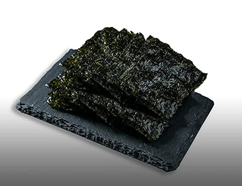 Korean Crispy Seasoned Seaweed Snacks Kimchi Spicy Sheets - 12 Individual Packs 100% Natural Laver 12 Pack Roasted Nori Snack Healthy Premium Gim by Unha's Asian Snack Box