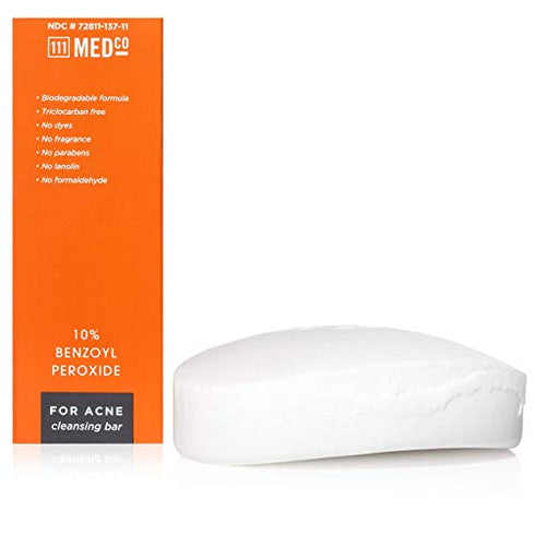 111MedCo 10% Benzoyl Peroxide Acne Soap Bar