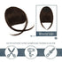 Clip in Bangs, BARSDAR 100% Human Hair Bangs Extensions French Bangs Neat Bangs with Temples Clip on Fringe Bangs Real Hair for Women Natural Color Washable/Dyeable(Neat-Dark Auburn Brown)