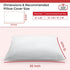 Trendy Home 12x20 Non Woven Premium Stuffer for Home & Office Pillow Stuffer, Decorative Throw Pillow Insert (White, Standard Size)