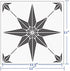Reusable Tile Stencil 12 x 12 Inch Template for Painting Floor Cement Wall Furniture Wood DIY Home Décor Art Craft