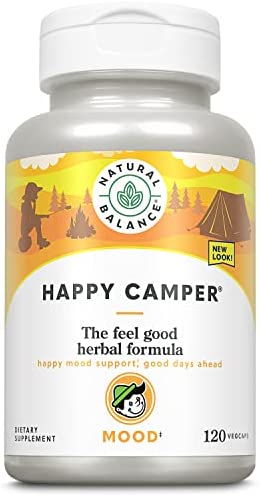 Natural Balance Happy Camper | Feel-Good Mood Support and Relaxation Supplement with Kava Kava (120 Count)