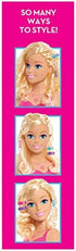 Barbie Fashionistas 8-Inch Styling Head, Blonde, 20 Pieces Include Styling Accessories, Hair Styling for Kids, by Just Play
