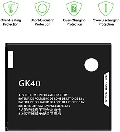 Replacement Battery GK40 for Moto E5 Play XT1921-1 XT1921-3 XT1921-5 XT1921-6 XT1921-7 Moto E5 Go XT1921-8 Moto E5 Cruise XT1921-2 Replacement Battery, for SNN5976A Battery