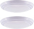 Gruenlich LED Flush Mount Ceiling Lighting Fixture, 7 Inch Dimmable 12W (75W Replacement) 840 Lumen, Aluminum Housing, ETL and Damp Location Rated, 2-Pack (White Finish-3000K)