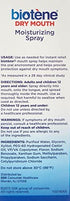 Biotene Gentle Mint Moisturizing Mouth Spray, Sugar-Free, for Dry Mouth and Fresh Breath, 1.5 Fl Oz (Pack of 2)