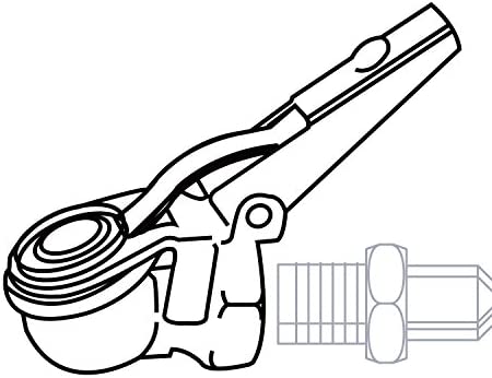 WYNNsky 1/4" NPT Ball Foot Air Chuck with Clip, Truck Auto Car Tire Hose Tool,Clip-on Ball Foot Air Chuck, 1/4" Female Thread