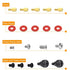 Powlankou PC Computer Screws Standoffs Kit for Hard Drive Computer Case Motherboard Fan Power Graphics