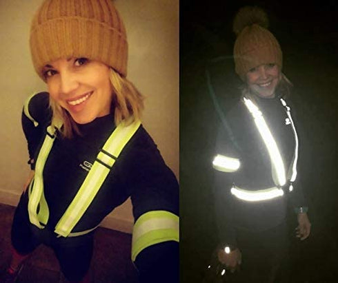 Reflective Vest Running Reflective Vest Straps Reflective Running Vest Women Men Reflector Vest Reflective Vest Running Cycling Reflective Safety Vest Running Bike Running Reflective Gear Bands Belt