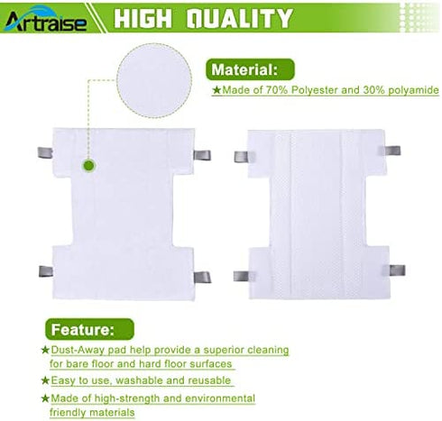 6Pack Dust-Away Micro-fiber Hv300 Series Pads kit for Shark Dust-away, Rotator, Navigator Lift-away Pro Vacuum, Ultra Light Stick Vacuum