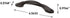 Franklin Brass P35518K-OB3-B Curved Kitchen Cabinet Drawer Handle Pull, 3 inch, Dark Bronze, 10 Count