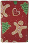 HAPPY DEALS ~ Gingerbread Cookies Tablecloth - Vinyl Flannel Back Christmas/Winter Tablecloth - 52 x 70 Table Cover