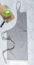 DII Everyday Basic Kitchen Collection, Plus Size Apron, Gray