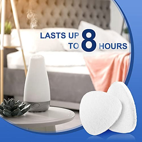 Maitys Essential Oil Refill Pad Replacement Refill Pads for Aromatherapy Essential Oil Diffuser Compatible with Humidifier, Air Purifier, Essential Oil Diffuser Replacement Microfiber Pad (50), White