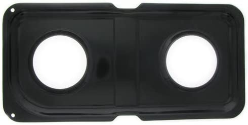 GE WB34K10010 Genuine OEM Porcelain Double Drip Pan (Black) for GE Gas Ranges