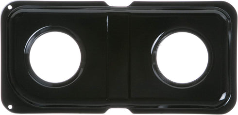 GE WB34K10010 Genuine OEM Porcelain Double Drip Pan (Black) for GE Gas Ranges