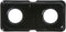 GE WB34K10010 Genuine OEM Porcelain Double Drip Pan (Black) for GE Gas Ranges