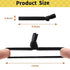 SYGY Hair Ties for Men 12PCS, Black Hair Ties Knotted Hair Bands, Mens Hair Ties for Long Curly Thick Hair, Elastic Flat Man Bun Hair Tie No Damage, Ponytail Holders Strong Holder Hair Ties for Guys